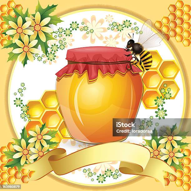 Honey Jar Stock Illustration - Download Image Now - Activity, Animal, Beauty In Nature