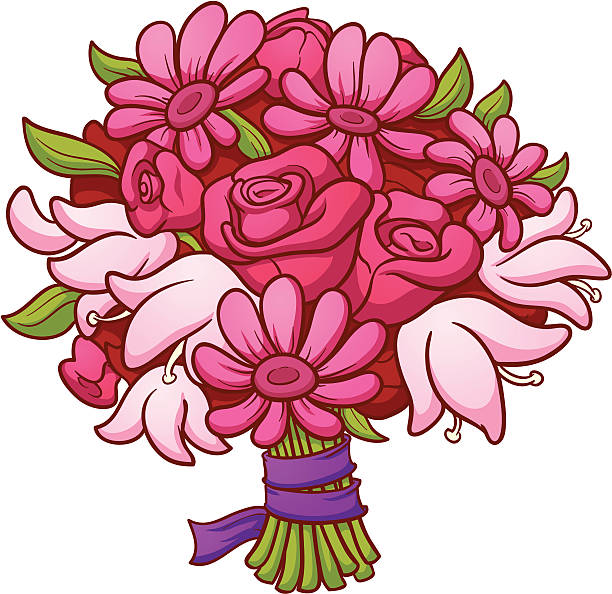 Flower Bouquet Stock Illustration - Download Image Now - Bouquet, Cartoon, Color Gradient - iStock Flower Bouquet Stock Illustration - Download Image Now - Bouquet, Cartoon, Color Gradient - iStock