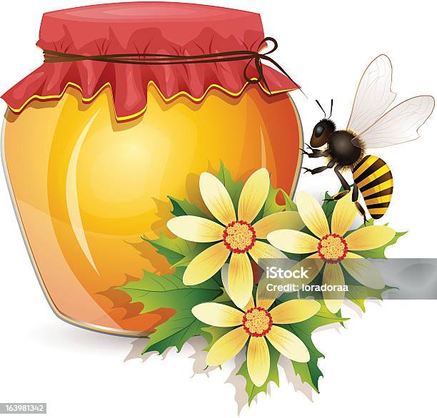 Honey Jar Stock Illustration - Download Image Now - Activity, Animal, Beauty In Nature