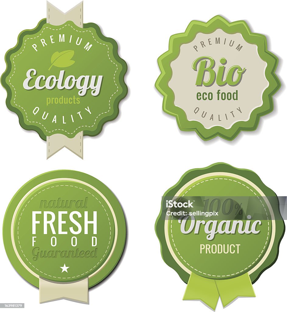 Ecology bio labels collection. High detail. Eco Vintage Labels Bio template set. Ecology theme. Retro design. Extra High quality. Abstract stock vector