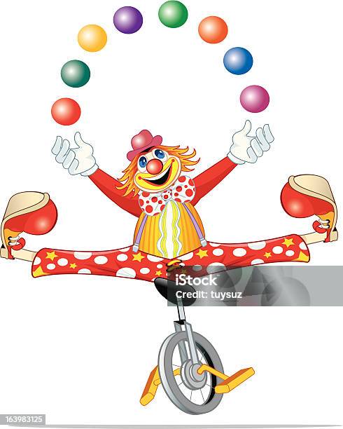 Clown Vecteurs libres de droits et plus d'images vectorielles de Bonheur - Bonheur, Cartoon, Chapeau