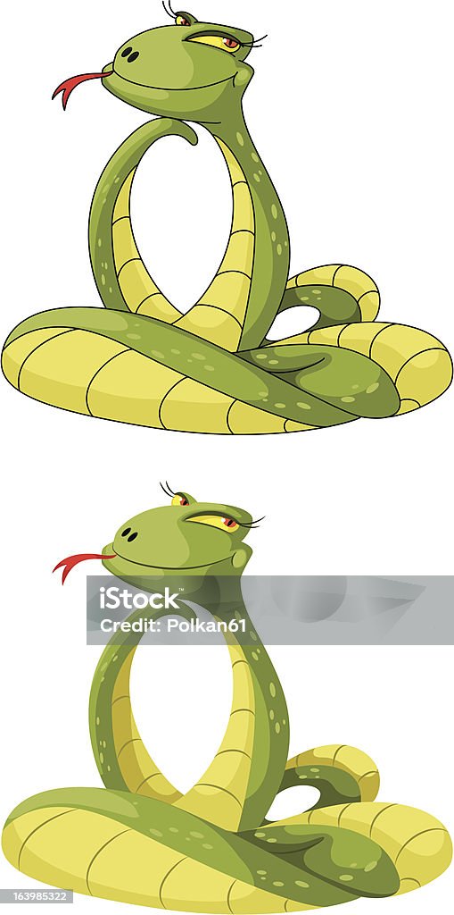 Linda serpiente - arte vectorial de Anaconda - Boa libre de derechos