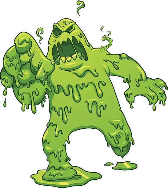 Vector illustration of Toxic monster