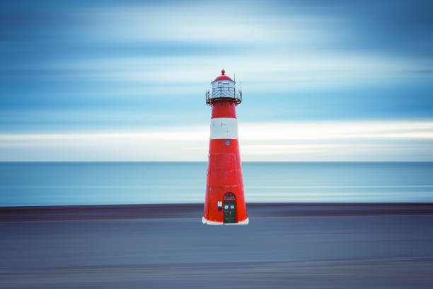istock Lighthouse Noorderhoofd Westkapelle at sun dawn 1639876056