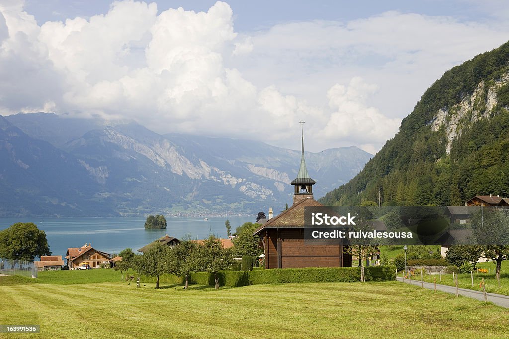 Hölzerne-Kirche - Lizenzfrei Alpen Stock-Foto