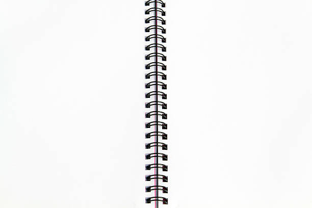 White paper notebook inside stock photo