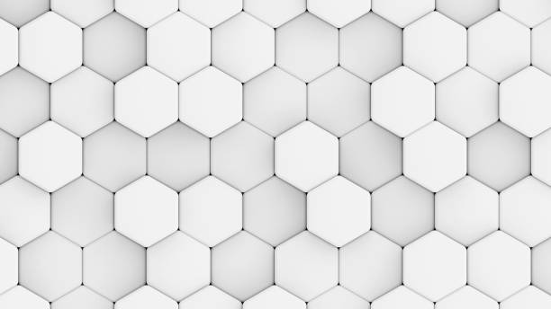 istock White hexagons geometric background, minimal honeycomb pattern wallpaper. 1639921655