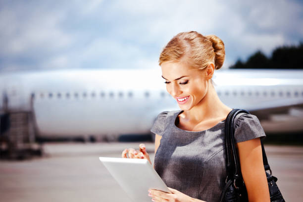 istock Businesswoman with digital tablet 163996103