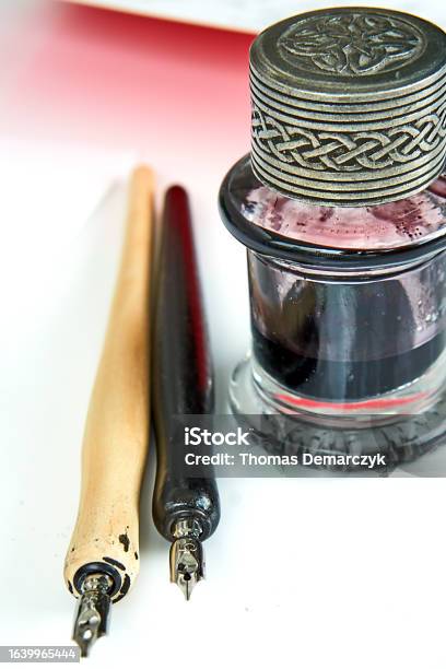 Opening Books With Dip Pen Stock Photo - Download Image Now - Dipping, Pen,  Book - iStock