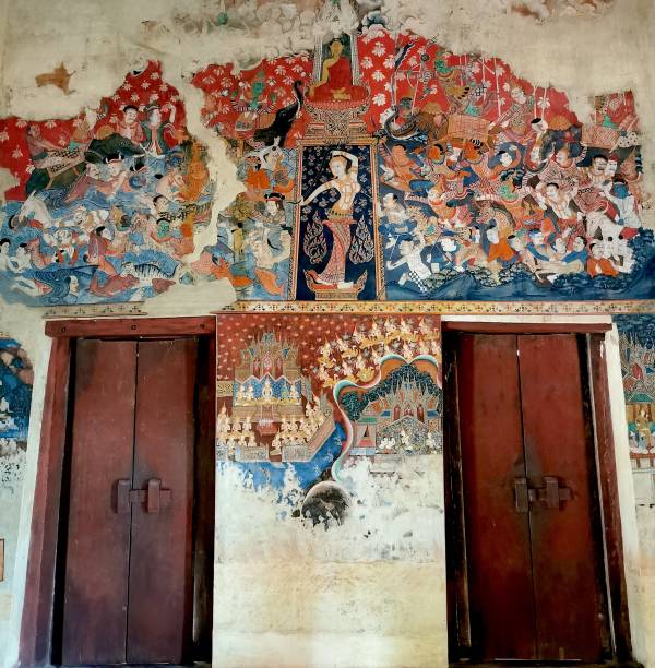 istock Wat Khongkharam mural paintings 1639992890