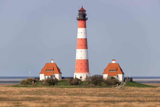 istock Westerheversand lighthouse in Schleswig-Holstein, Germany 1640022604