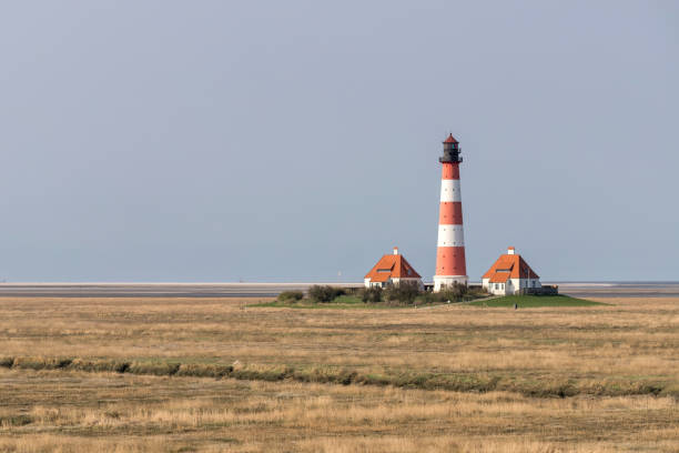 istock Westerheversand lighthouse in Schleswig-Holstein, Germany 1640023664