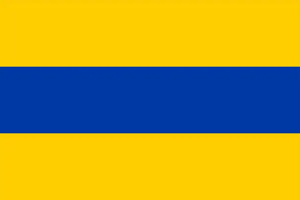 Vector illustration of Flag of Lisse Municipality (South Holland or Zuid-Holland province, Kingdom of the Netherlands, Holland)