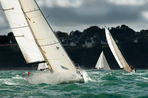 istock yacht sailing at regatta 164006287