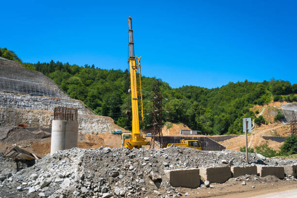 istock Concrete bridge built on Tbilisi Batumi road 1640065995