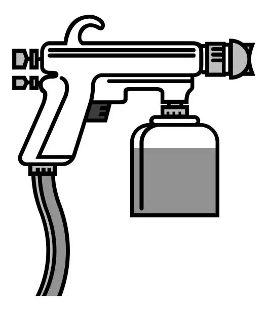 Vector illustration of Spray Gun