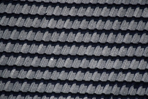 seamless pattern of old roof tiles