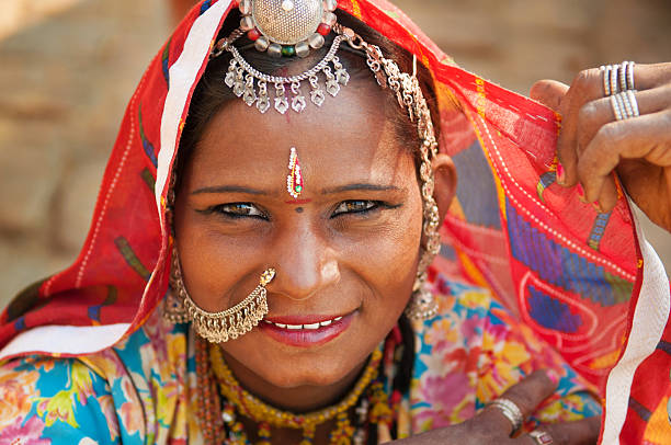 istock Beautiful Traditional Indian woman 164008956