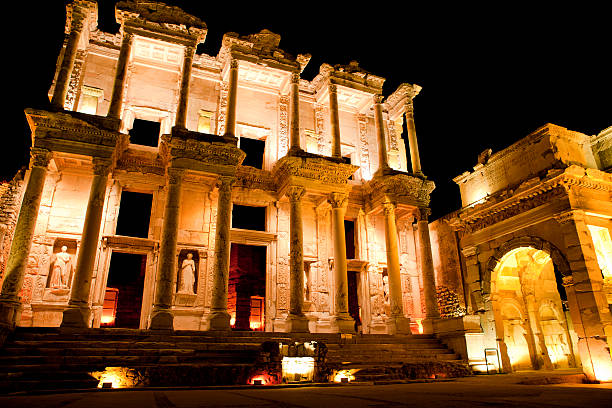 Library of Celsus, Ephesus, Turkey Library of Celsus, Ephesus, Turkey celsus library photos stock pictures, royalty-free photos & images