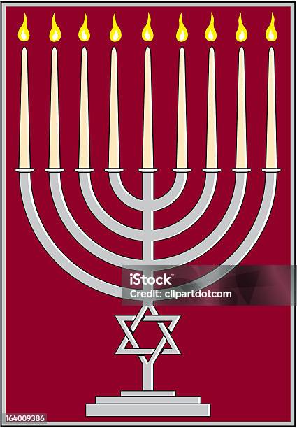 ハヌカユダヤ教のお祭りメノラー - ろうそく立てのベクターアート素材や画像を多数ご用意 - ろうそく立て, イラストレーション, カラー背景