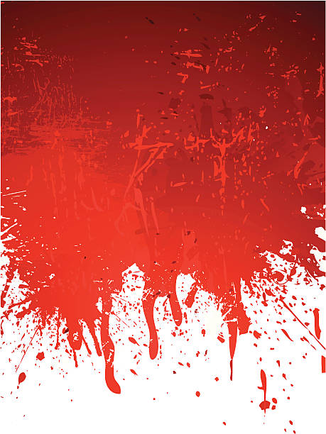 красный абстрактный фон гранжем - blood stock illustrations