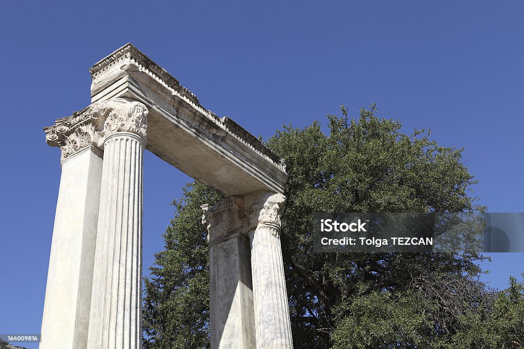 Ephesus An ancient Greek city on the western coast of Asia Minor, in modern Turkey, site of the temple of Diana. An important center of early Christianity, St. Paul preached here and St. John is said to have lived here. Amphitheater Stock Photo