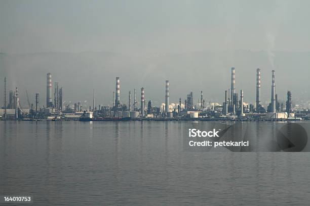 Factory Pollution Stock Photo - Download Image Now - Air Pollution, Blue, Business