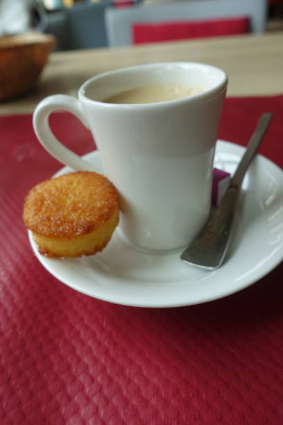 istock Espresso coffee served with a small coconut cookie 1640177955