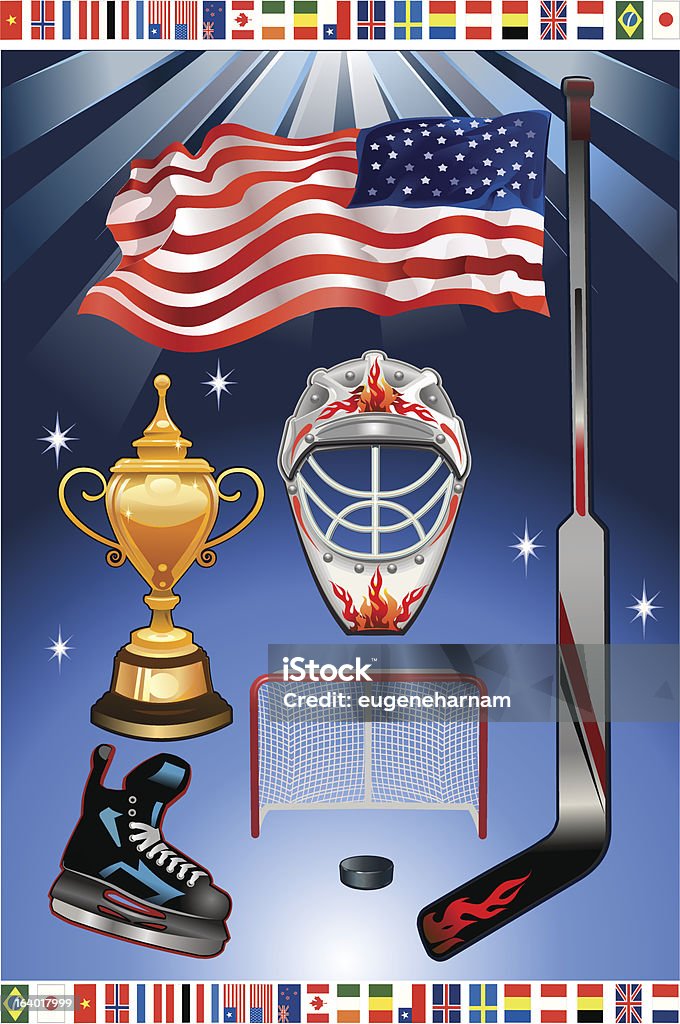 Hockey championship World hockey championship Cup stock vector