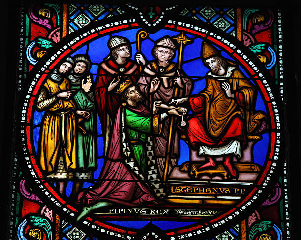 istock Pepin the Younger and Pope Stephen II 164023552