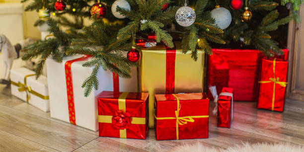istock New Year's gift. Holiday 1640242873