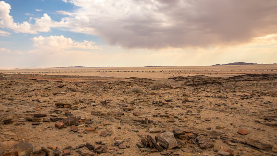 Desolate view of Erongo, drive from Sesriem to Swakopmund, Namibia.  Horizontal.