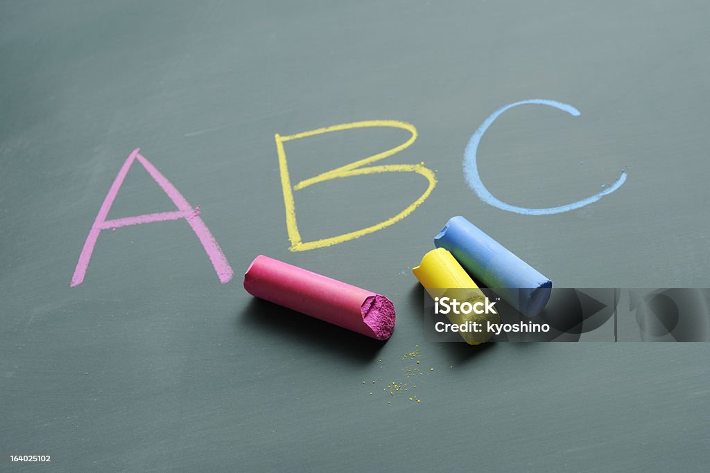 ABC に黒板 - アルファベットのロイヤリティフリーストックフォト