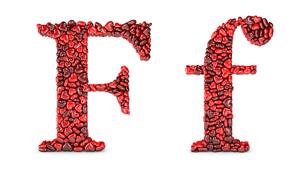Heart Letter F Stock Photo - Download Image Now - Alphabet, Beauty,  Brightly Lit - iStock