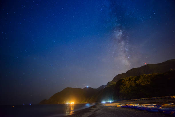istock The Milky Way is clearly visible once the fast-moving white clouds disappear. 1640277260