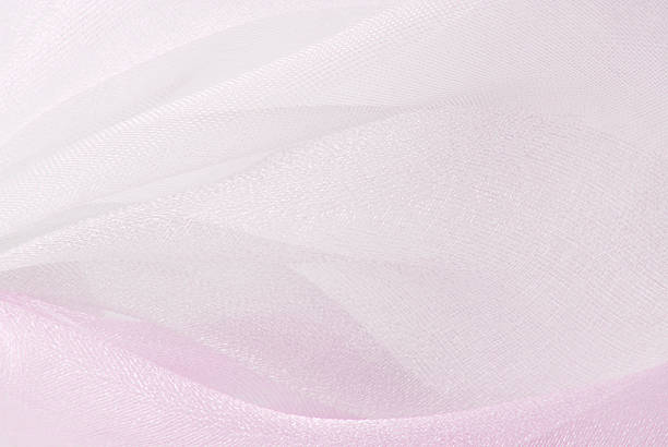 texture de tissu organza blanc rose - mousseline de soie photos et images de collection