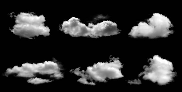 istock Set of abstract white clouds or fog 1640283056