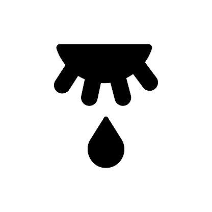 Cow udder and drop of milk vector glyph icon. Milking the budget. Dairy product sign. Graph symbol for cooking web site and apps design, logo, app, UI