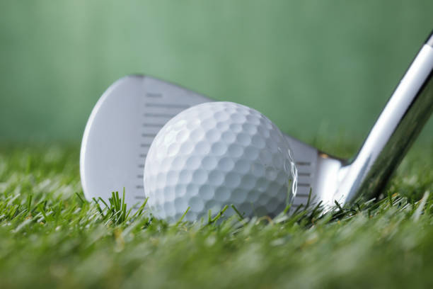 istock golf image, golf ball and golf club 1640348150