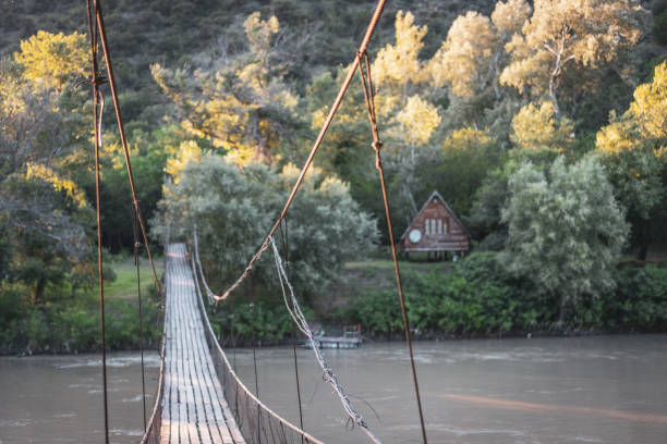 Roope bridge crossing the Kura river in Georgia
