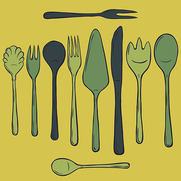 Silverware vector art illustration