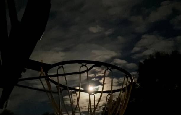 istock A full moon on a basketball rim. 1640426876