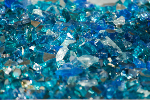 istock Closeup of bright multicolored glass crystals 1640449455