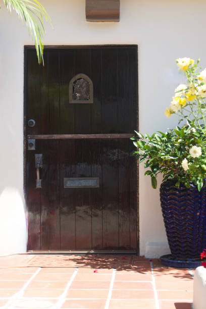 istock 1930s cottage with heavy wood front door 1640457078