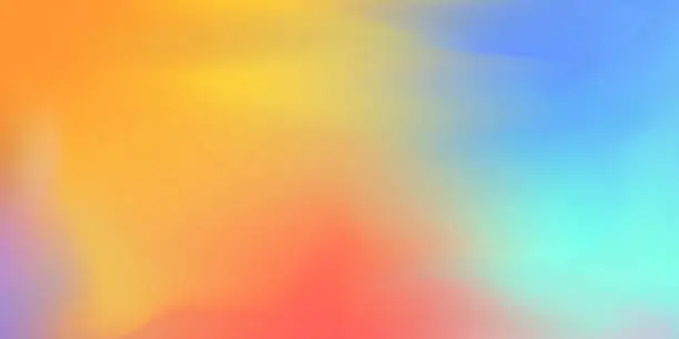 Vector illustration of Blurred fluid gradient colourful background.