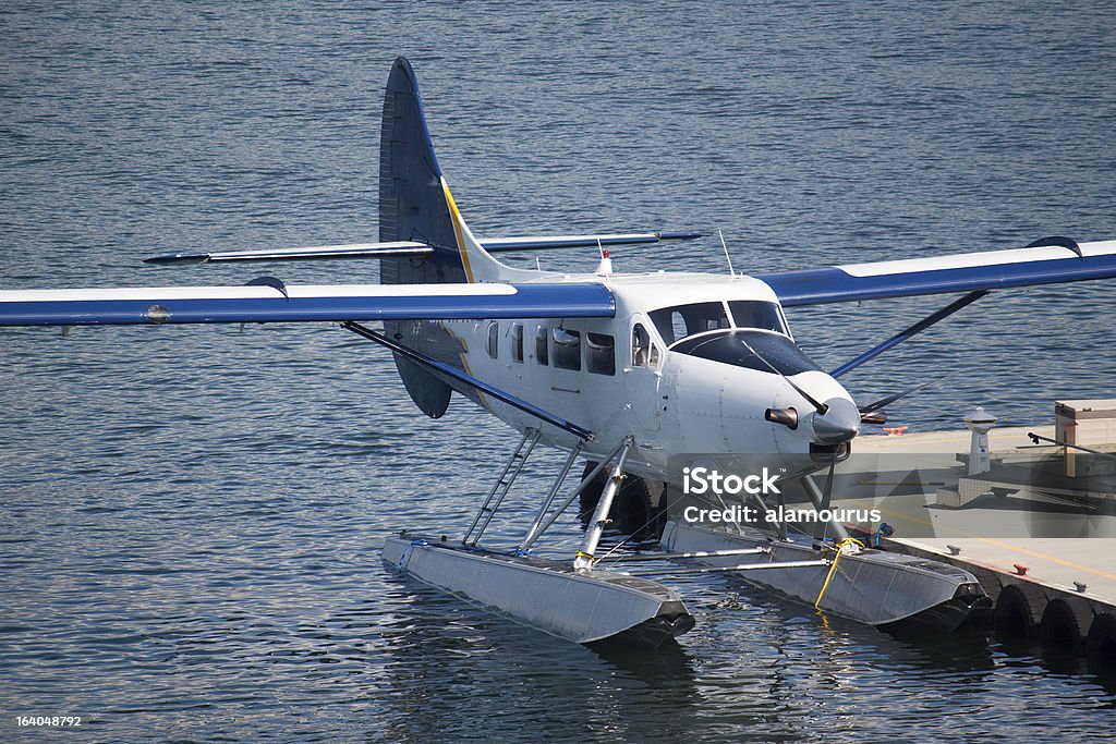 Hidroavião na Doca - Foto de stock de Atracado royalty-free