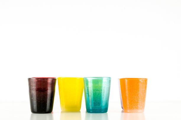 Photo picture of Modern color glass vases background