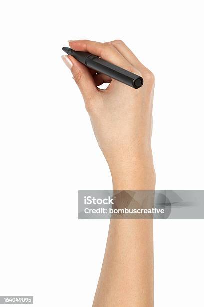 Holding Ball Pen Stock Photo - Download Image Now - Pen, Human Hand, One Woman Only