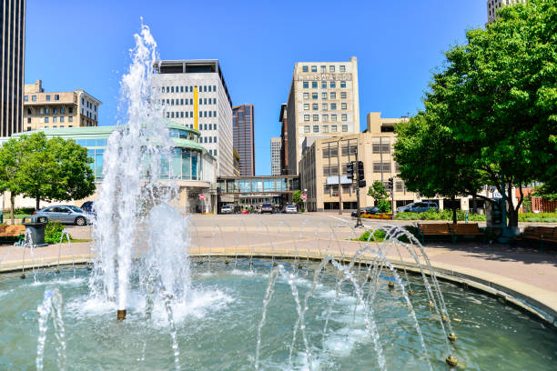 istock Downtown Fountain in St Paul Minnesota 1640495295