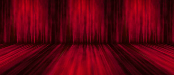 istock Red colors blur background full color dark tone for show display. 1640615577